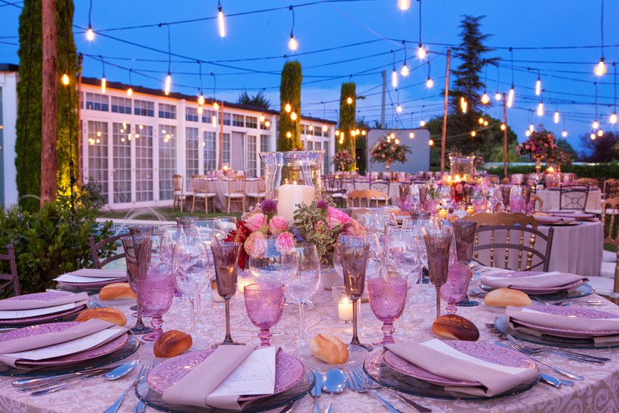 Celebración en los jardines