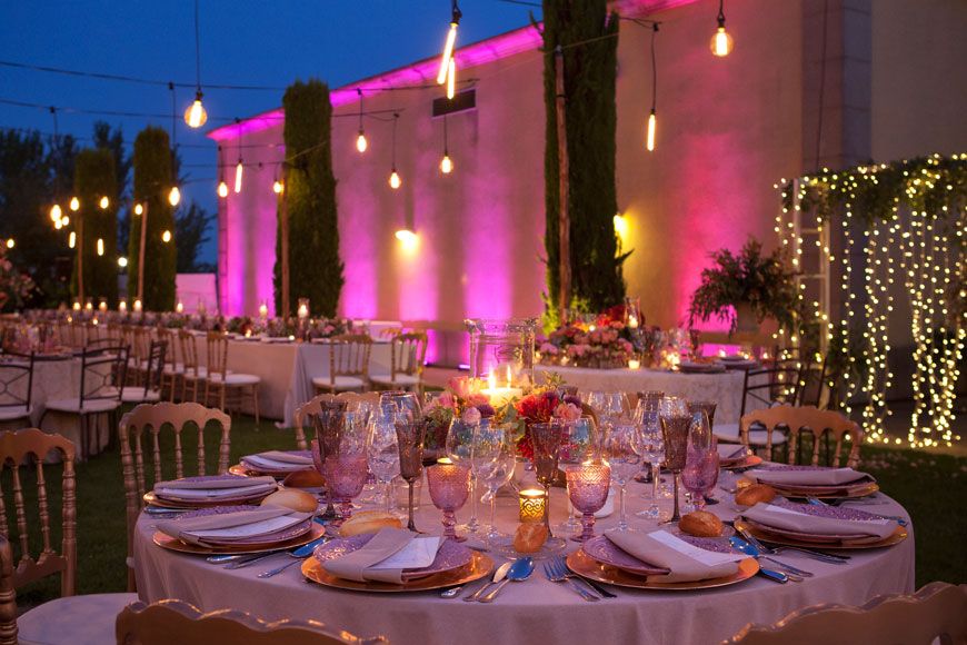 Celebración en los jardines