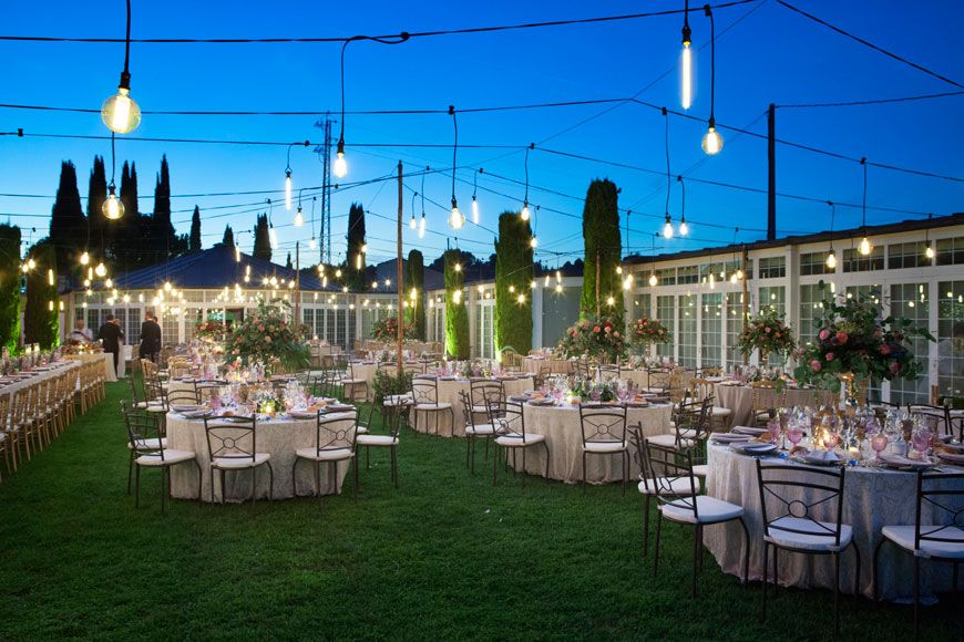 Celebración en los jardines