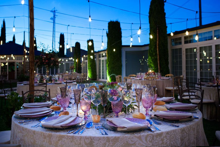 Celebración en los jardines